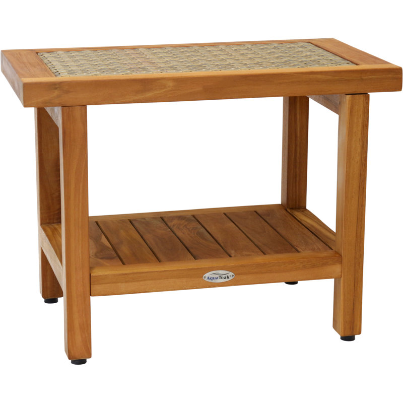 Aqua Teak Spa 24" W Teak Shower Bench